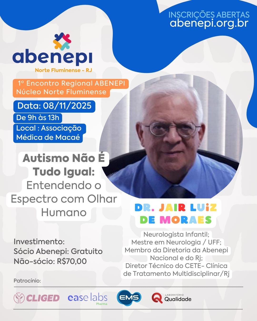 08/11 - Abenepi Norte Fluminense - DESVENDANDO O AUTISMO: Conectar, Compreender e Respeitar - Imagem 2