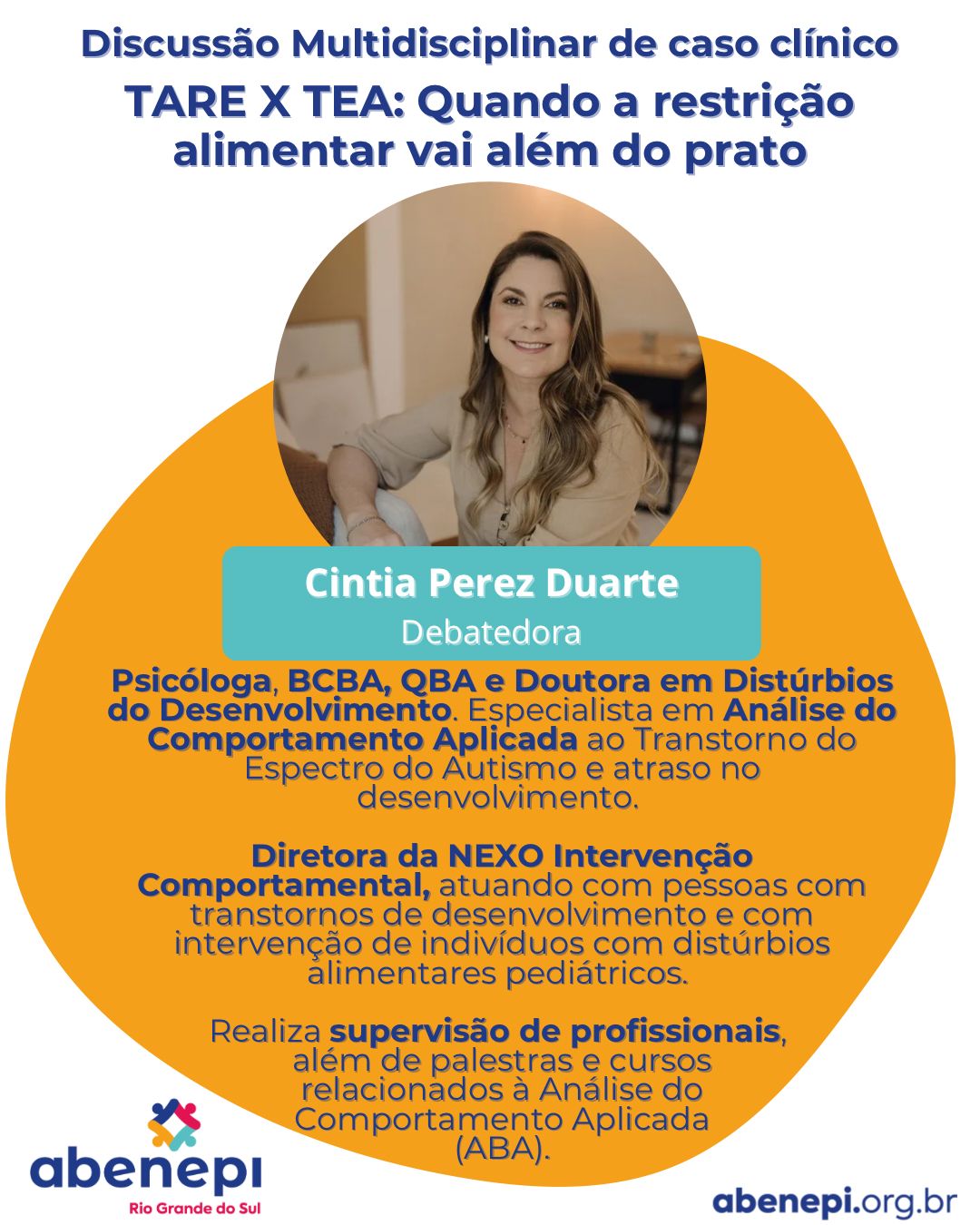 26/11 - Abenepi-RS - Discussão de caso clínico | TARE X TEA: Quando a restrição alimentar vai além do prato - Imagem 3