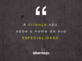 A criança não sabe o nome da sua especialidade