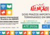 Dois prazos importantes terminando em breve!