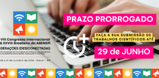 Prazo de submissão de trabalhos prorrogado até 29/06!