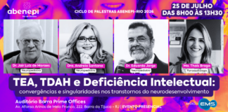 25/07 – TEA, TDAH e Deficiência Intelectual: convergências e singularidades nos transtornos do neurodesenvolvimento
